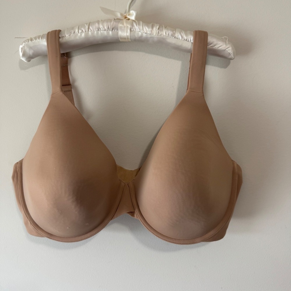 Ambrielle Women Full Figure Everyday Full Coverage Underwire Bra 42DD Nude Beige